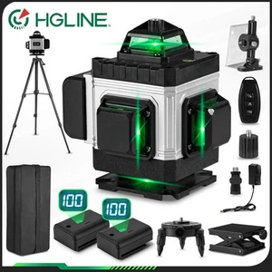 16 Line Laser Level Wasserwaage 4D 360° Kreuzlinienlaser Kit mit Koffer + Stativ - Bild 1 von 17