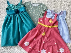 Girls Size 6X Lot Of 4 Summer Dresses Princess faith, Blueberri, Penelope Mack, - Picture 1 of 9
