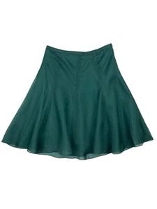 Gonna donna in seta verde Banana Republic taglia 10 - Foto 1 di 4