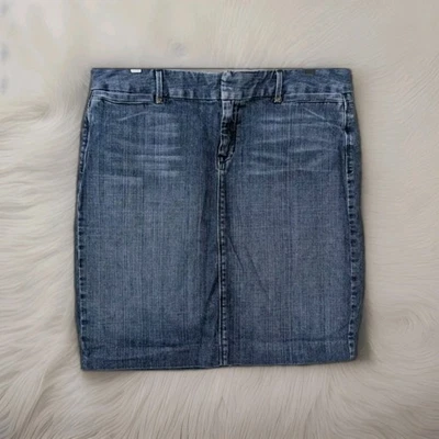 Gap Jeans Blue Denim Skirt Y2K Retro Women's Size 14 - Image 1 of 4