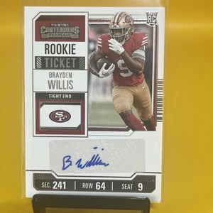 2023 Panini Contenders - Rookie Ticket Brayden Willis #206 (AU, RC) - Picture 1 of 3