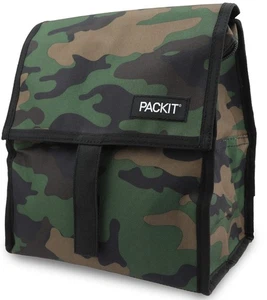 Bolsa de almuerzo congelable PackIt con cierre de cremallera, camuflaje clásico - Imagen 1 de 5