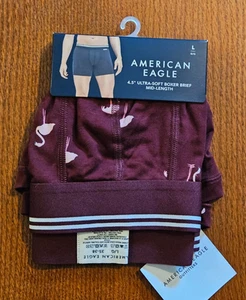 NEU American Eagle 4,5 Zoll ultraweiche Boxershorts mittellang Größe L Flamingo - Bild 1 von 5