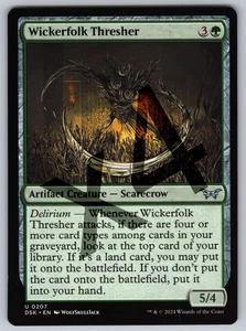 x4 Wickerfolk Thresher U Duskmourn: House of Horror 2007 NM Artefakt Kreatur — S - Bild 1 von 2