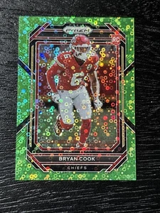 2022 BRYAN COOK PANINI PRIZM GREEN NO HUDDLE DISCO /5 ROOKIE #397 SURF SCRATCHS - Bild 1 von 2