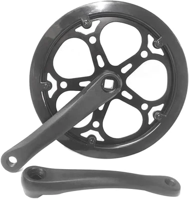 LEWITORS Single Speed Kurbelgarnitur 52T 170Mm Fahrrad-Faltrad-Kurbelgarnitur Fahrrad