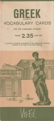 Classical Greek Vocabulary Cards Vis-Ed Study Set of 1000 Greek-English - Image 1 of 4