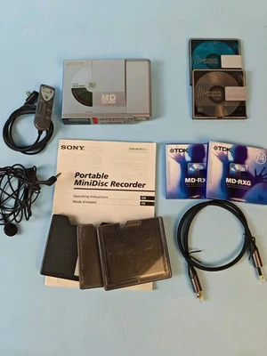 Minidisc Lettore Registratore Sony MZ-R37 con Accessori - Bild 1 von 4