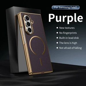 NEW Case Carbon Fiber Pattern Slim Phone Cover For Samsung Galaxy Z Fold 7 6 5 4 - Picture 1 of 12