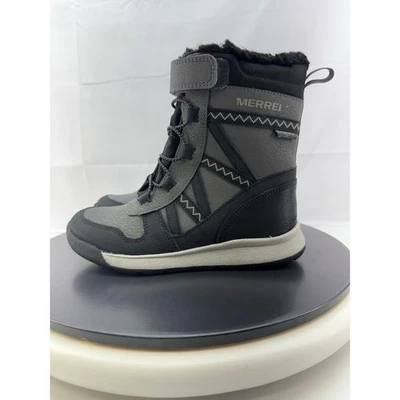 Merrell Snow Crush 2.0 Jr Niños Talla 13 Botas Impermeables Aisladas Gris Negro Foto 1 de 4