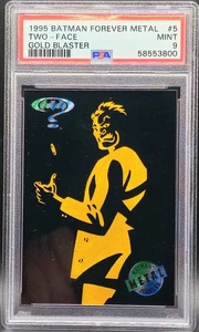 1995 Batman Forever Metal Two - Face Gold Blaster #5 PSA 9 Mint - Bild 1 von 2