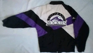 VTG APEX ONE COLORADO ROCKIES FULL ZIPP WINDBREAKER JACKET SIZE M - Picture 1 of 10
