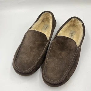 UGG ASCOT CHESTNUT WILDLEDER LAMMFELL MOKASSIN HERREN HAUSSCHUHE GRÖSSE US 12/UK 11 - Bild 1 von 7
