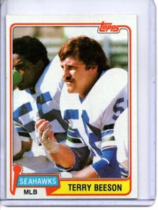 1981 Topps #191 Terry Beeson Seattle Seahawks - Bild 1 von 2
