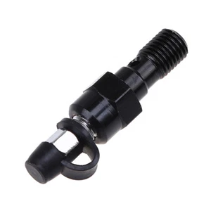 M10 1.0mm Motorcycle Black Brake Cylinder Bleed Screw Nipple Single Banjo Bolt - Picture 1 of 12