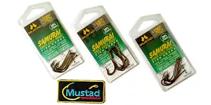 21 Vintage 3/0 Mustad Laser Tech Samuari Knife edge point Hook HC Vanadium alloy - Picture 1 of 8