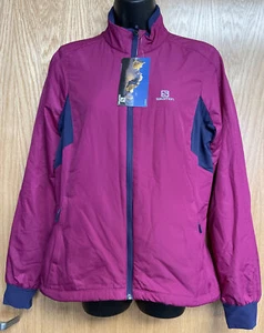 New Salomon "SUPER FAST JACKET" Women's Medium Light weight Jacket Hiking Camp - Picture 1 of 2