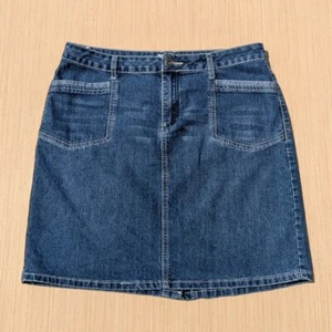 Dressbarn Gonna Denim Elasticizzata Dritta Matita Lunghezza Ginocchio Donna 12 - Foto 1 di 7