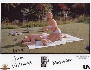 JAN WILLIAMS PERSÖNLICH SIGNIERTES FOTO VON JAMES BOND AUS RUSSLAND MIT LIEBE - Bild 1 von 1