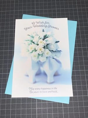 Hallmark Wedding Shower Card: White Heels Floral To Have & Hold Love Grow Deeper - Image 1 of 4