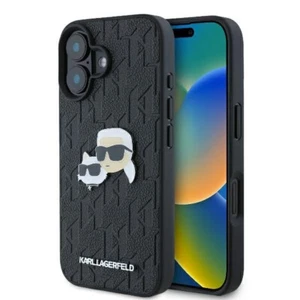 Téléphone Portable IPHONE 16 Plus Karl Lagerfeld Plastique Noir Logo Métal - Photo 1 sur 8