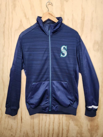 Seattle Mariners Jacket Genuine Merchandise MLB Full Zip Sweater Mens Navy M Cover