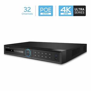 Amcrest NV5232E 32CH Channel 4K HDMI Network Video Recorder NVR 16-Ports POE 16P