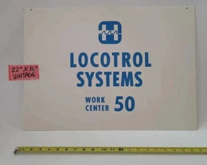 Vintage Locotrol Systems Harris Communication Radio Work Sign Train Locomotive - Picture 1 of 12