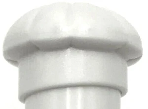 Lego New White Minifigure Headgear Hat Chef Toque Piece - Picture 1 of 1