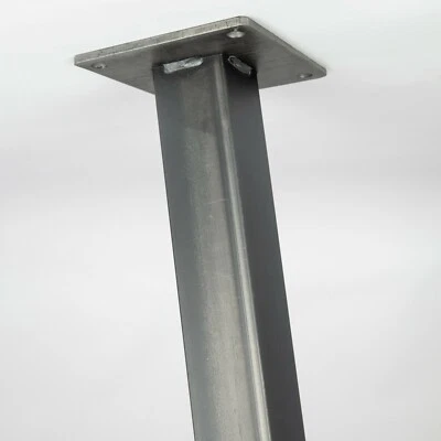 4x Tischbeine eckig Tischkufen quadratisch vierkant Tischgestell Metall Möbelfuß - Bild 1 von 4