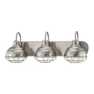 Millennium Lighting 5423-SN Neo-Industrial 3-Light Bath Vanity in Satin Nickel - Picture 1 of 1