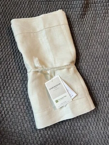 D'moksha Home 100% European Linen Table Runner, Cream, 14"x120" - Picture 1 of 6