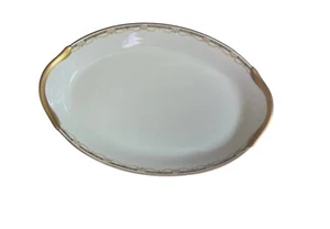 Warwick B9059 15” Oval Serving Platter Plate Vintage With Gold Handles - Picture 1 of 5