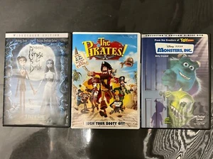 Lot Monsters, Inc. (Two-Disc Collector's Edition) The Pirates! Corpse Bride DVD - Picture 1 of 6