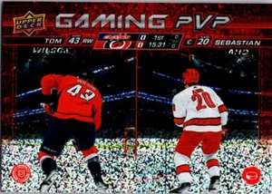 2024-25 Upper Deck Gaming PVP Speckle #GPVP23 Tom Wilson/Sebastian Aho  ref.428 - Picture 1 of 3