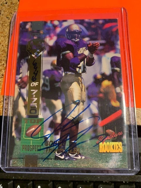 1994 SIGNATURE ROOKIES JOHN THIERRY ROOKIE ~ 54 AUTOGRAPH  - Image 1 of 1