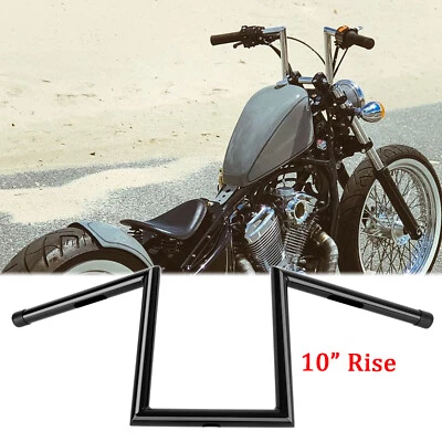 Para Honda Shadow VLX 600 Bobber Personalizado 1" Manillar 10" Elevación Z-Bar Suspensión Negro Foto 1 de 4