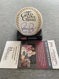 TWINS BRIAN DOZIER AUTOGRAPH RAWLINGS GOLD GLOVE BASEBALL 2017 JSA AL24047 - Picture 1 of 2