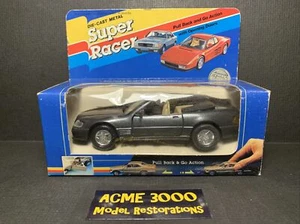 Super Racer 1001-4  9035 Silver Grey Mercedes Benz 500SL Pull Back & Go Die-Cast - Picture 1 of 12