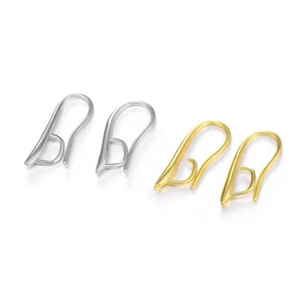 10PCS 925 Silver High Quality Plated Ear Hook for Making DIY Earrings Accessorie - Picture 1 of 9