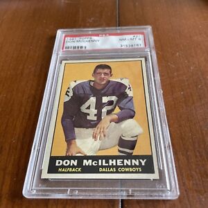 1961 Topps FB #021 PSA 8 Don McIlhenny Cowboys 21