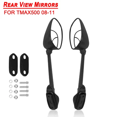 Black Rearview Side Rear View Mirrors For Yamaha T-MAX 500 TMAX 500 2008-2011 Foto 1 de 4