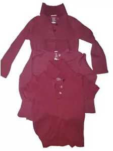 Girl's School Uniform 3 tshirt. two long sleeves and one short sleeve Size 4/5. - Picture 1 of 3