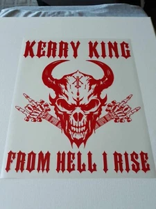 KERRY KING SLAYER FROM HELL I RISE VINYL CAR WINDOW DECAL  - Picture 1 of 3
