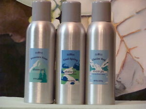 BATH AND  BODY WORKS MENS GLACIER BAY,COOL SPRINGS,MOUNTAIN FROST SHAVE GEL RARE