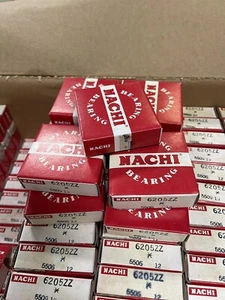 Lot Of 12 NOS - 6205 ZZ Nachi Bearing 6205ZZ  DOUBLE SHIELD - Picture 1 of 5