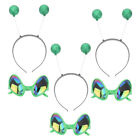  6 Pcs Ball Head Boppers Space Glasses Alien Hair Accessories