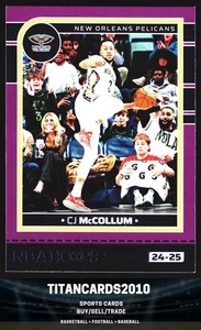 CJ McCollum 2024-25 Panini Hoops Purple New Orleans Pelicans #66 - Bild 1 von 2