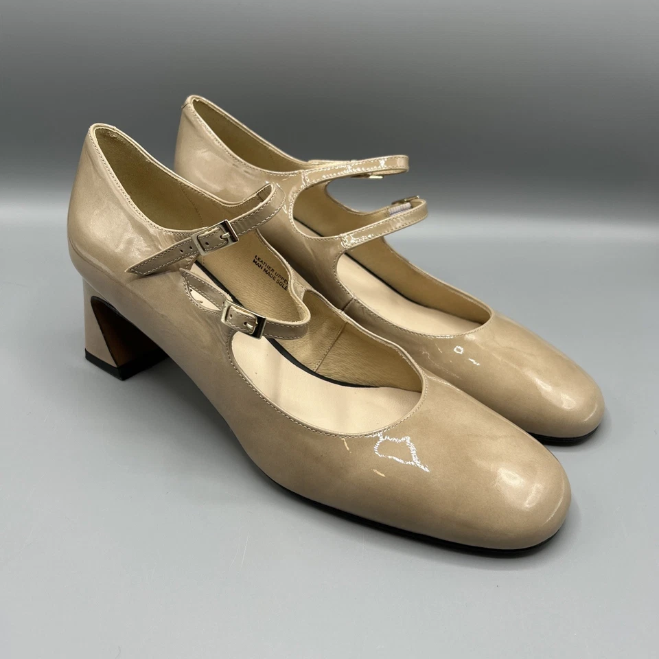 Ana Palma Cuero Desnudo Estilo Mary Jane EU 42 US Talla 11 Hecho en España Foto 1 de 4