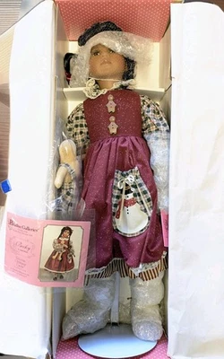 24" Tall Vintage Paradise Galleries Porcelain Doll Becky Victorian CHRISTMAS  - Image 1 of 4